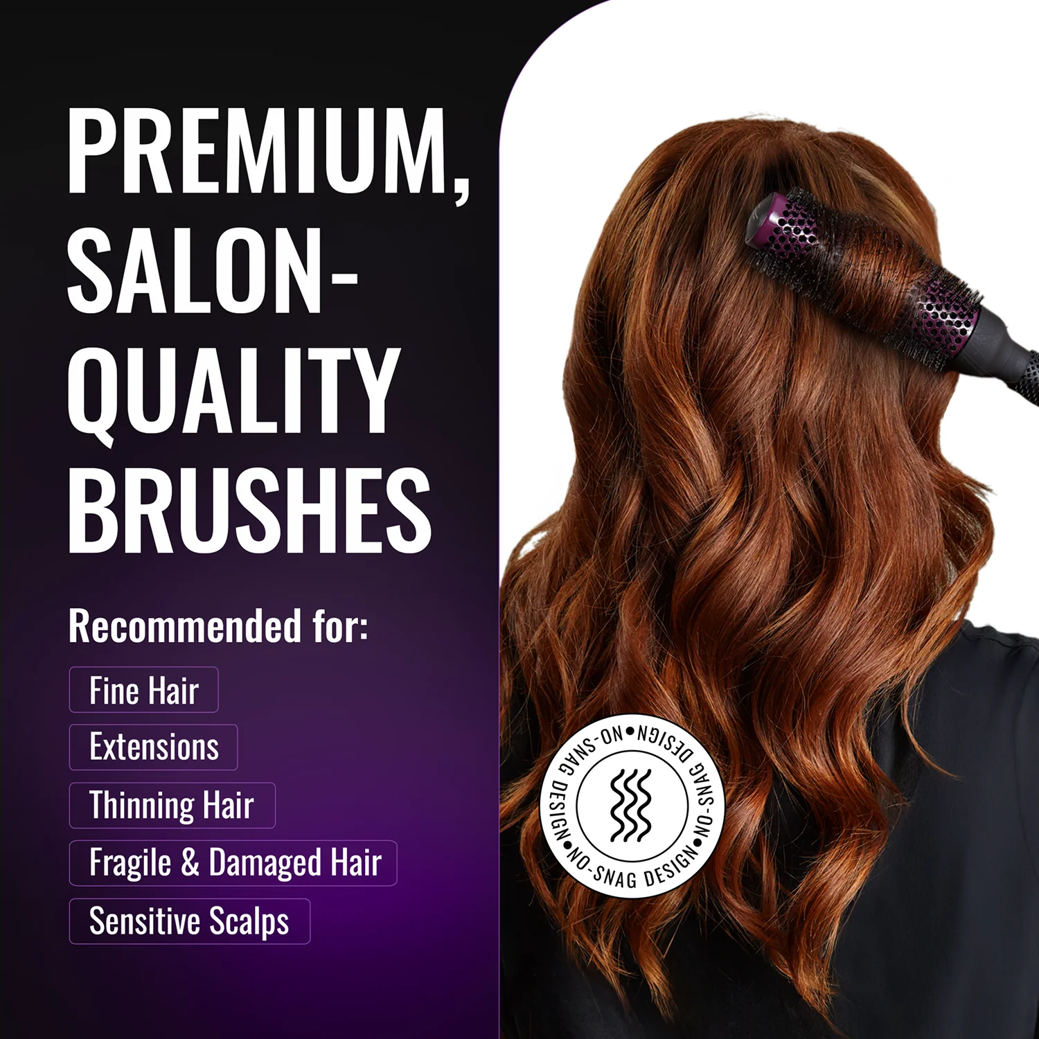 erg33 Super Gentle Round Hair Brush - Image 5