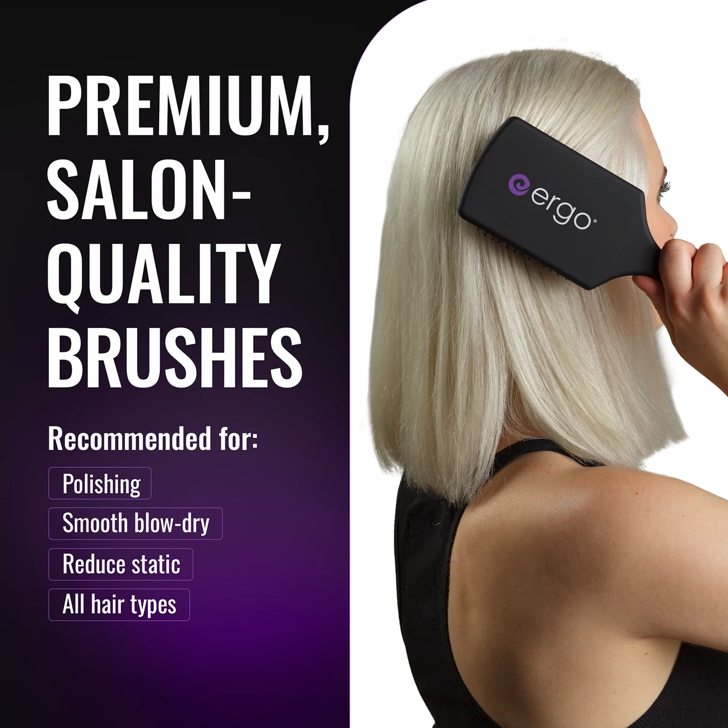 er1000 Ionic Polishing Paddle Hair Brush - Image 4